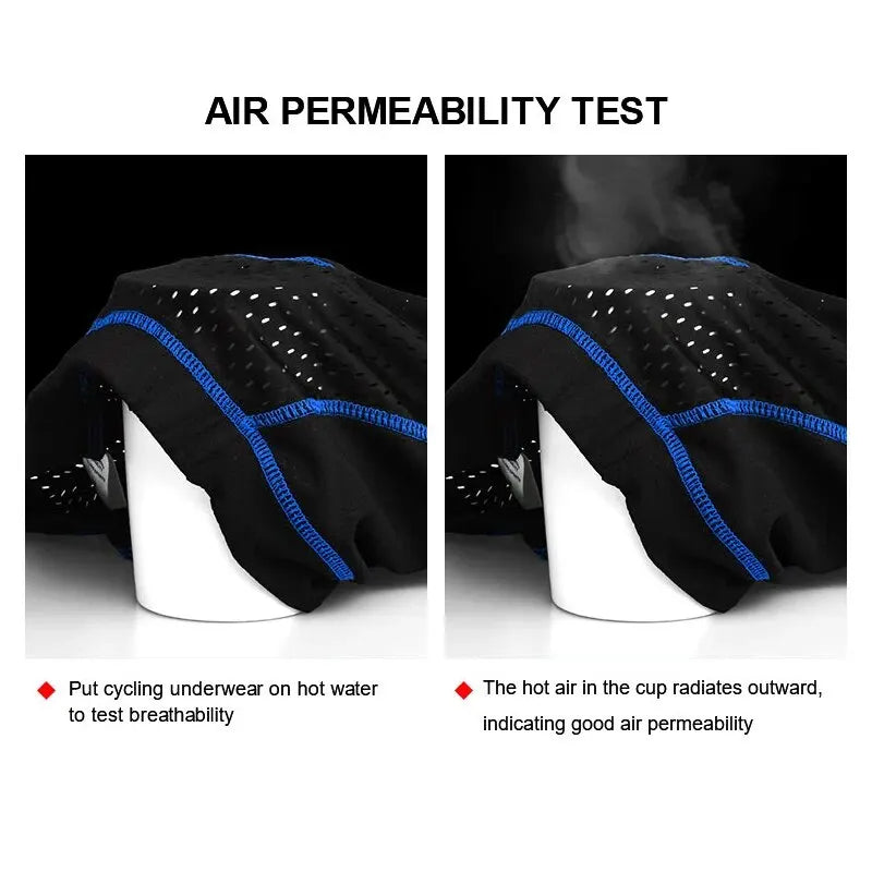 X-TIGER Men's 5D Gel Pad Cycling Shorts – Breathable Anti-Slip