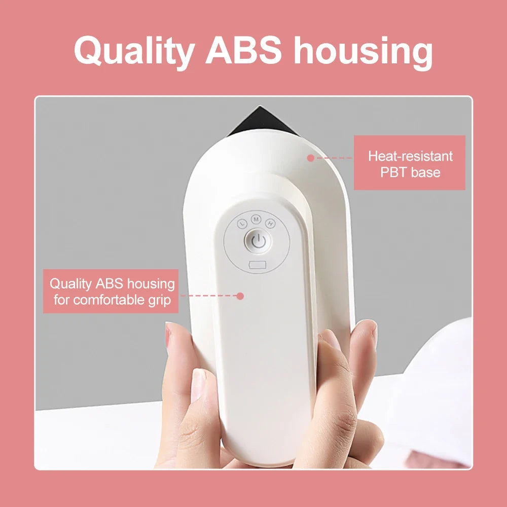 URGGU Cordless Mini Travel Iron – USB Rechargeable, 3 Heat Modes