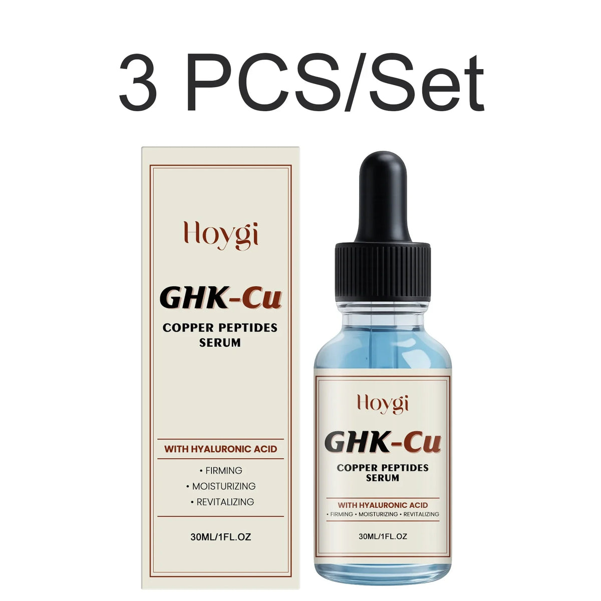 Hoygi GHK-Cu Copper Peptide Serum | Hyaluronic Acid Face Essence