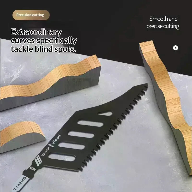 T-Shank Curved Jigsaw Blades – Flush Cut | 1 or 5 Pack