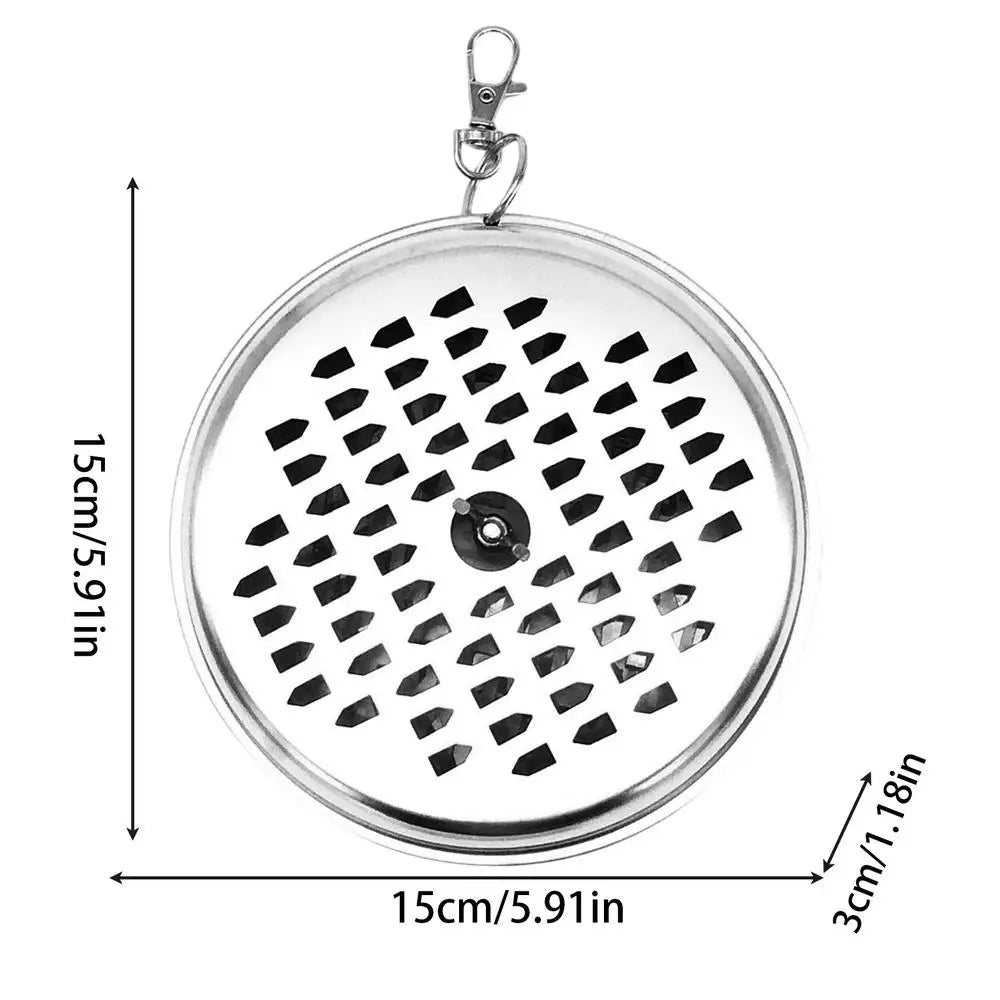 Portable Spiral Incense Coil Holder with Cover & Hook