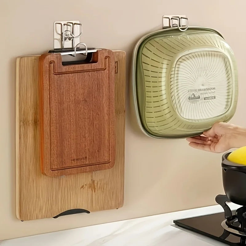20pc No-Drill Wall-Mounted Hooks – Bathroom & Kitchen Storage