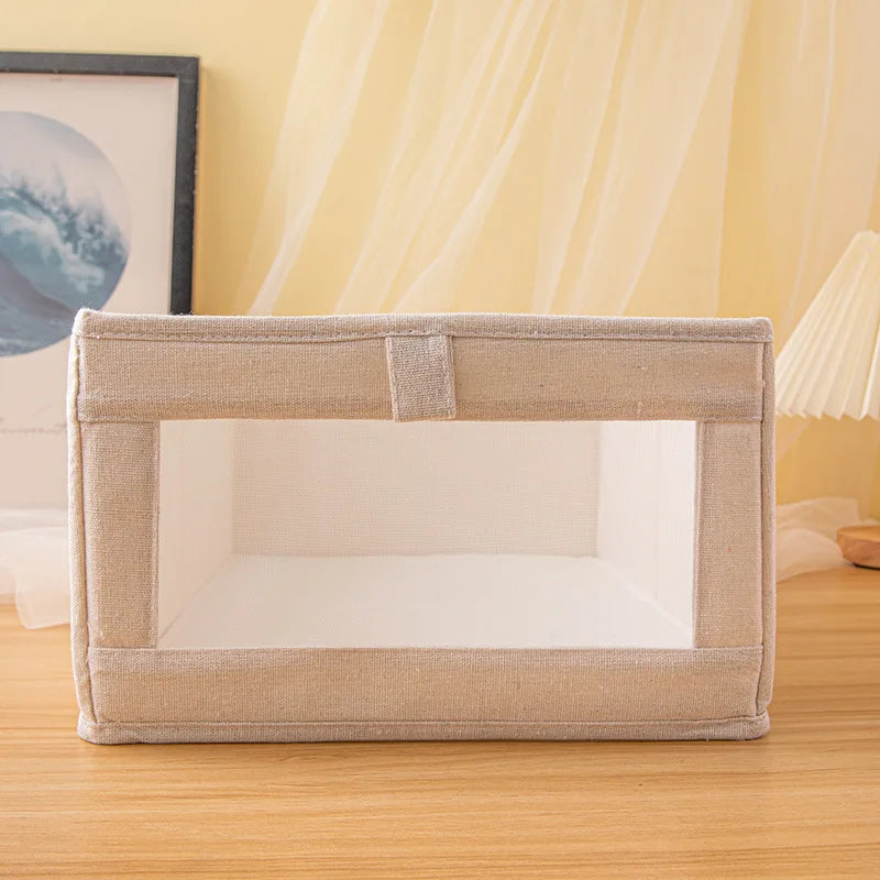 3-Pack Foldable Storage Boxes – Wardrobe & Clothes Organizer