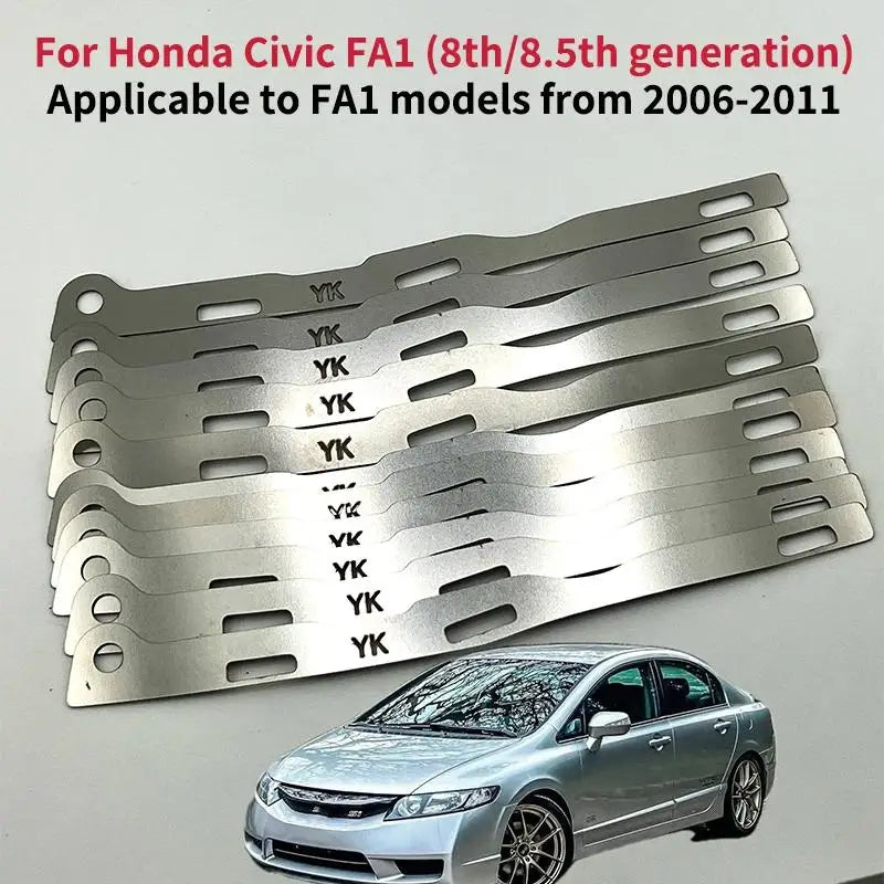 Civic 8th Gen FA1 Front Bumper Repair Brackets – 304 Steel 2Pcs