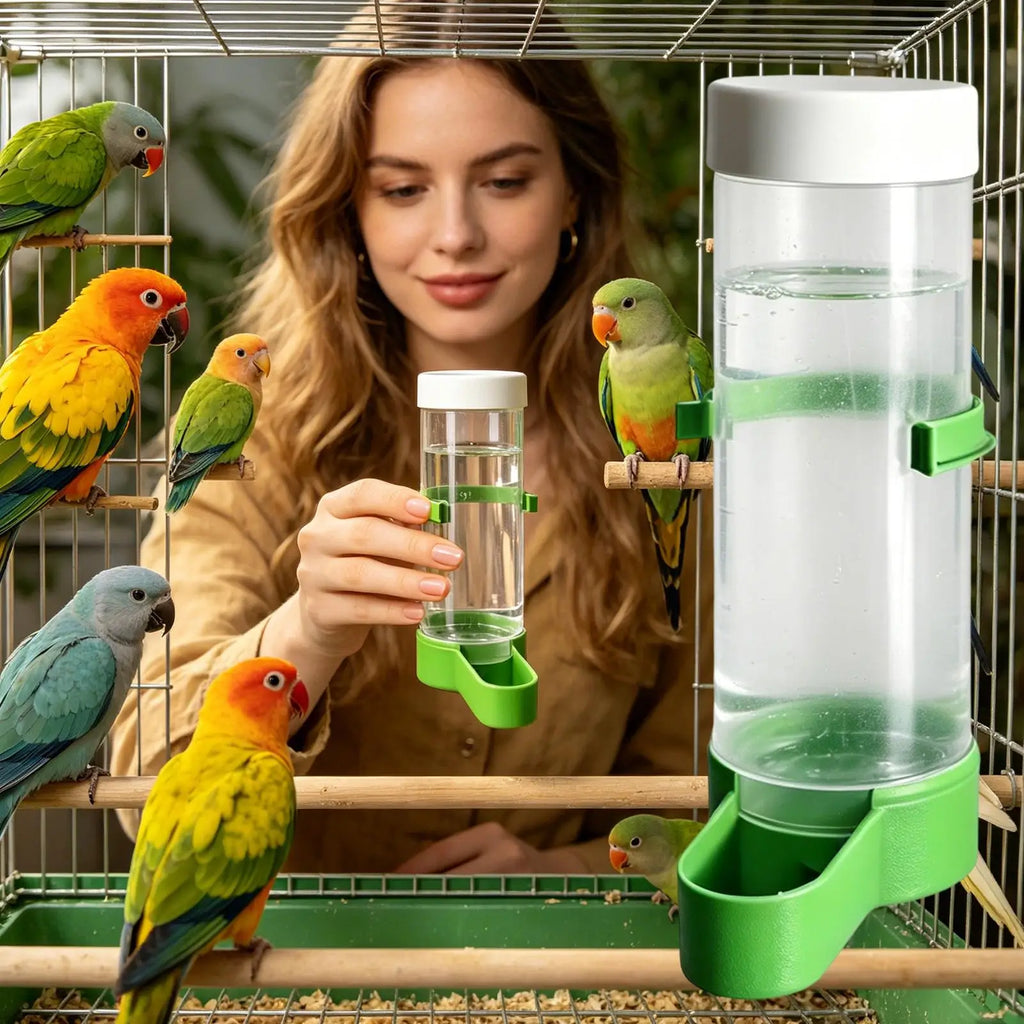 140ml Automatic Bird Water Dispenser – Leak-Proof Cage Waterer