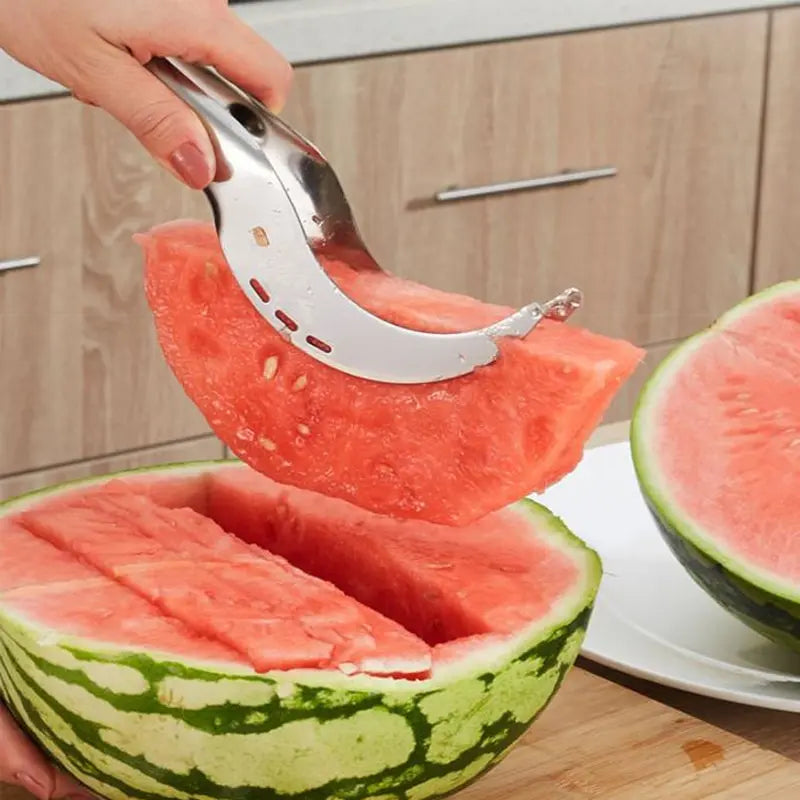 Stainless Steel Watermelon Slicer, Corer & Serving Clip
