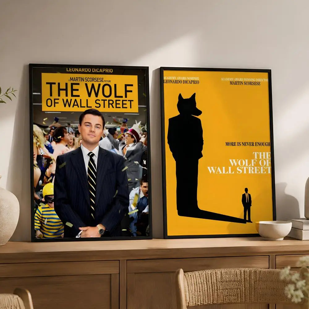 Wolf of Wall Street Movie Poster – Peel & Stick PVC Wall Art