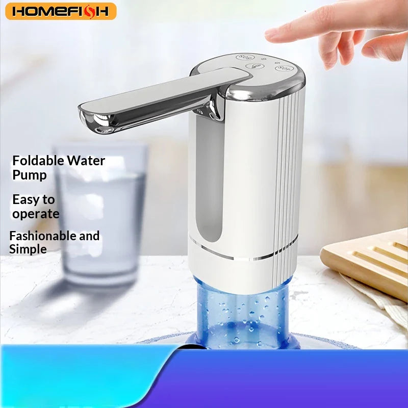 HOMEFISH USB Electric Folding Water Pump | Auto Water Dispenser