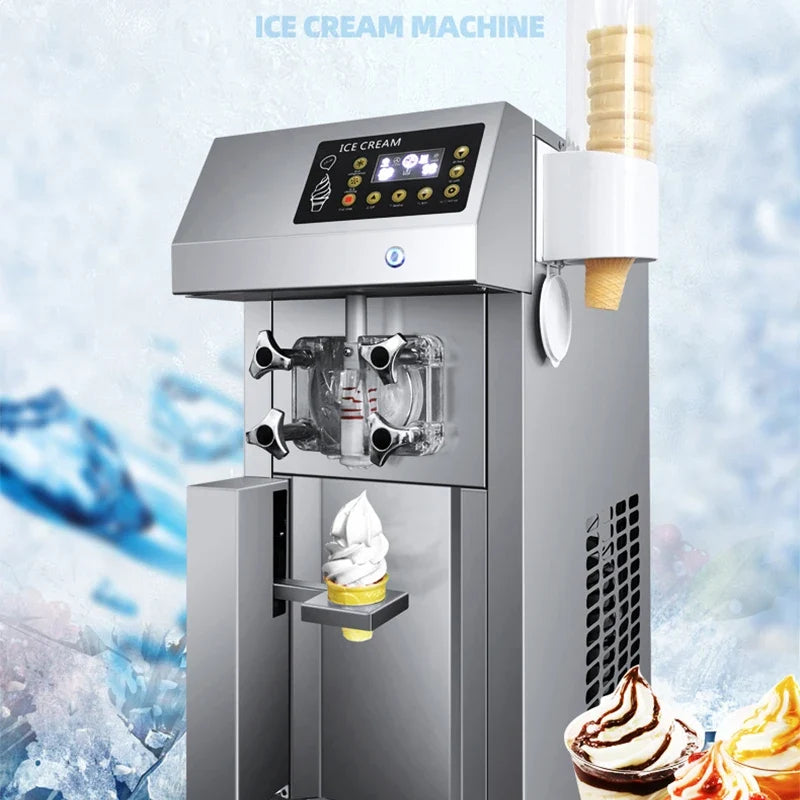 ZM-A122 Commercial Ice Cream Machine – 8.5L Single Head 1250W
