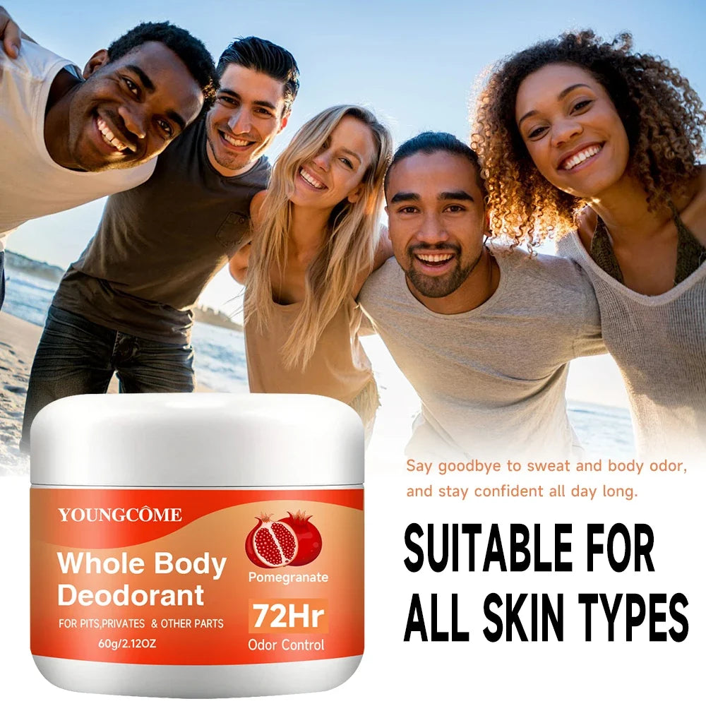 YOUNGCOME 72-Hour Body Deodorant & Antiperspirant Stick