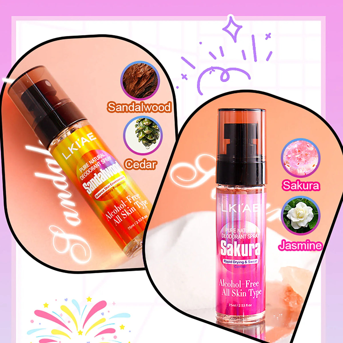 Natural Deodorant Body Spray | 12H Alcohol-Free Antiperspirant Mist