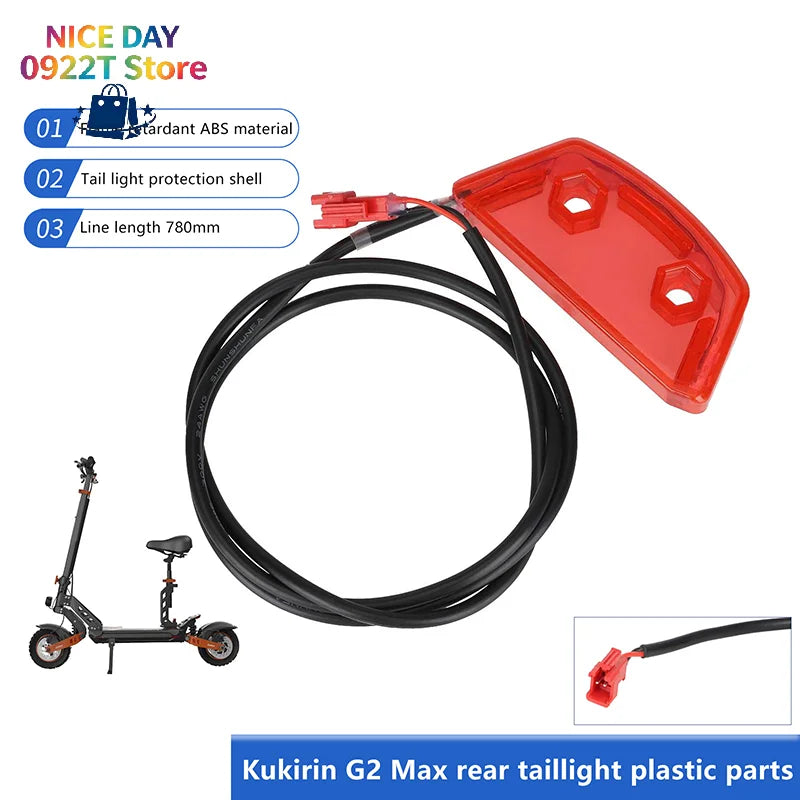 Taillight Warning Lamp Kukirin G2 Max Electric Scooter Rear Tail