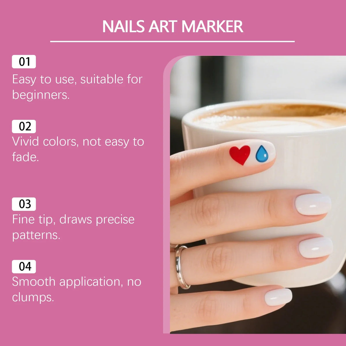 12pc Nail Art Graffiti Pens – Waterproof Quick-Dry DIY Liner
