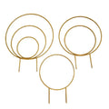 Set of 3 Round Metal Plant Trellises for Climbing Houseplants