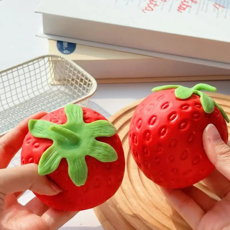 Strawberry Squeeze Fidget Toy – Slow Rebound Squishy for Kids & Adults