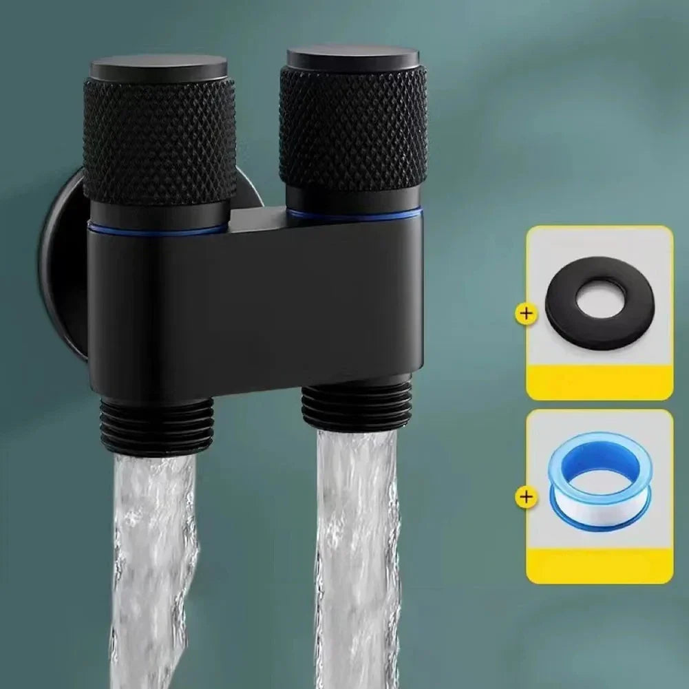 Dual Control Triangle Valve G1/2 | Bidet Sprayer Angle Valve