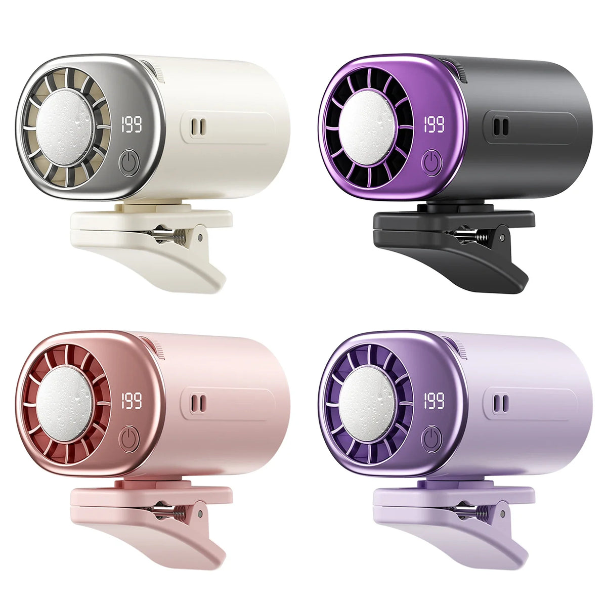 USB Backseat Cooling Fan 360 Rotation Car Clip Cooler 199 Speeds