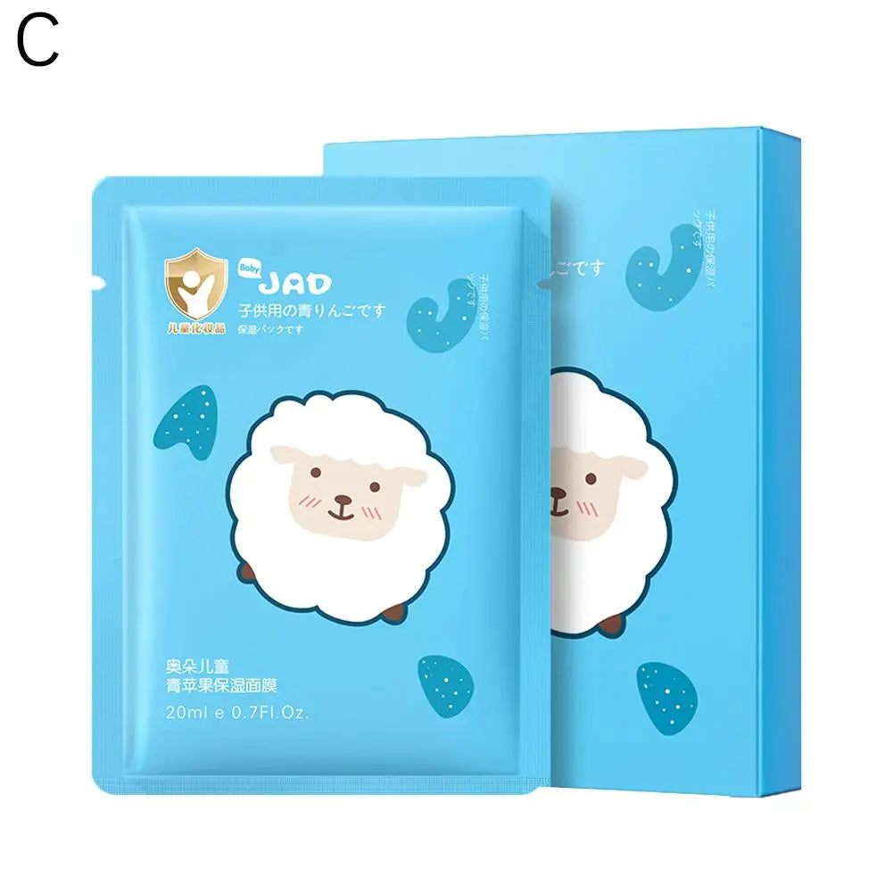 Kids Animal Sheet Masks 5-Pack – Gentle Moisturizing Facial Mask