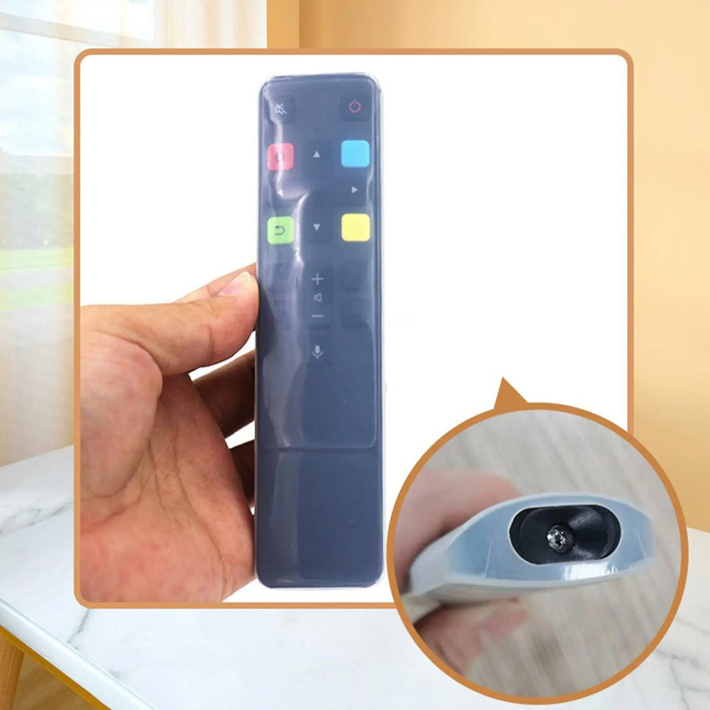 Universal Silicone Remote Control Cover – Clear Protective Sleeve