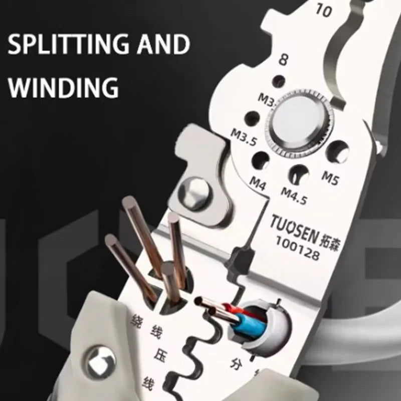 Wire Stripper Decrustation Pliers Crimper Cable Cutter