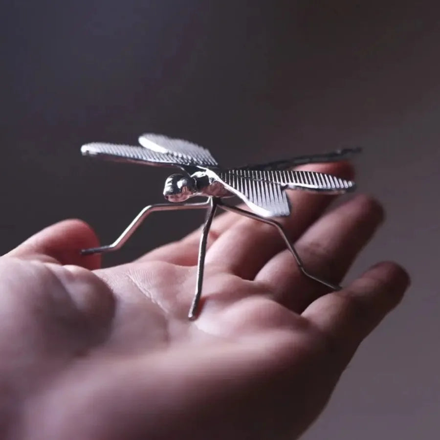 Retro Alloy Dragonfly Butterfly Small Ornaments Office Study Desktop