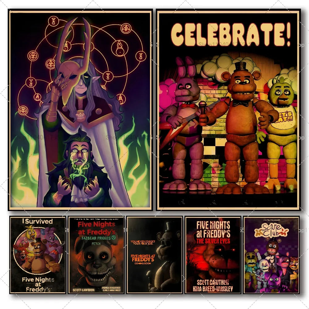 Five Nights at Freddy's Wall Poster – Self-Adhesive Waterproof