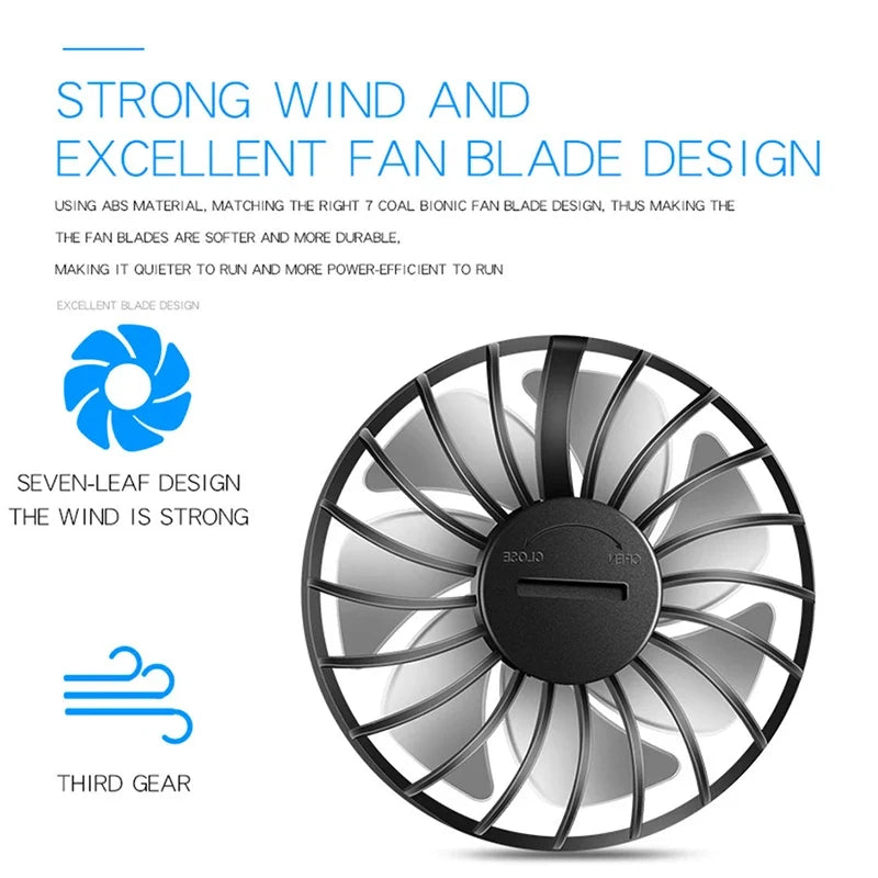 360° Mini USB Fan with LED Light & Aromatherapy | 3 Speeds