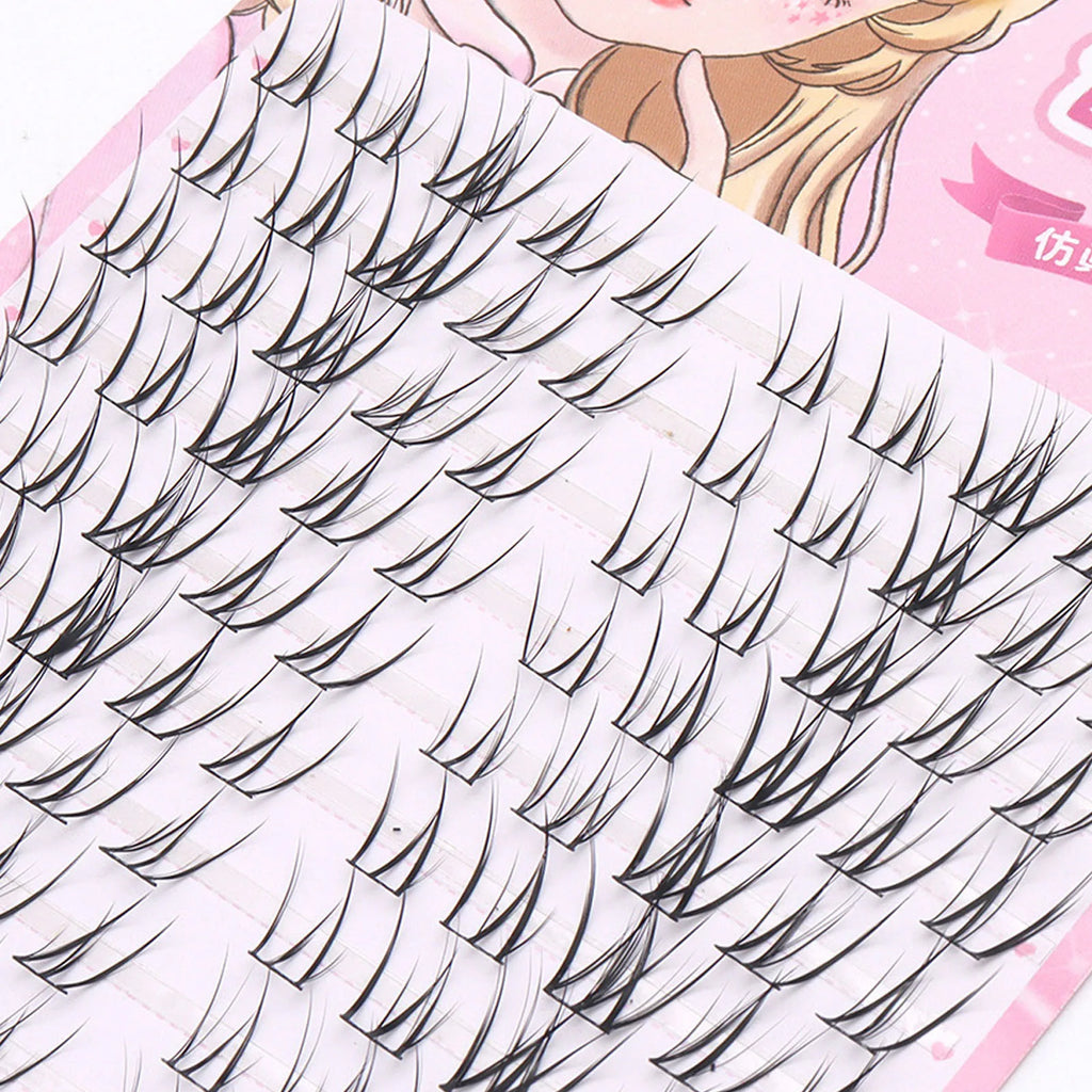 Korean Style Cluster False Lashes 7-12mm C Curl | Fluffy Lash Kit