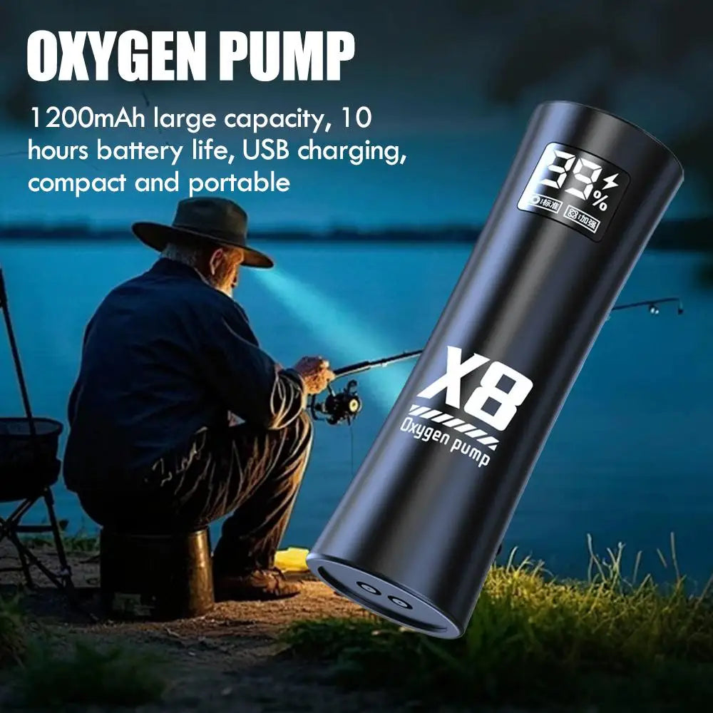Portable USB Aquarium Air Pump – Silent Mini Oxygenator
