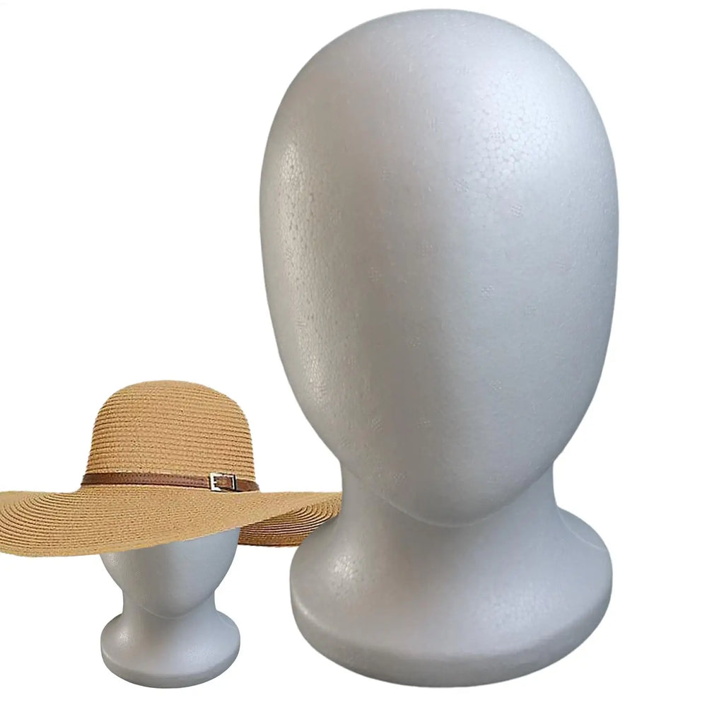 Foam Mannequin Head Stand | Wig Hat & Glasses Display