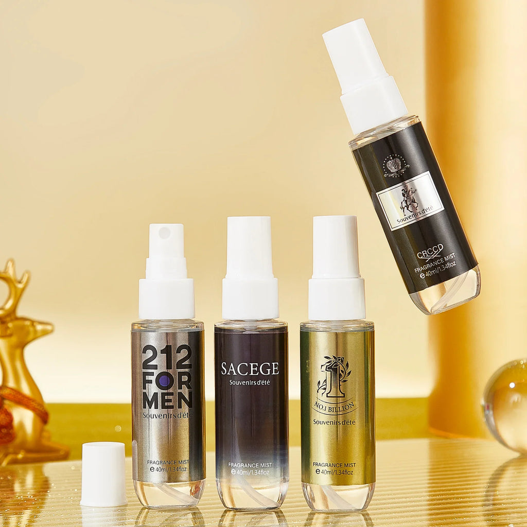 4-Pack Men's Alcohol-Free Fragrance Spray Set | 40ml x4