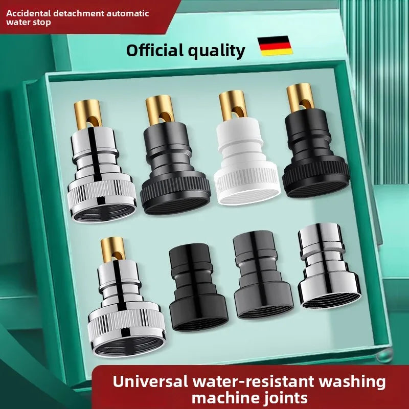 3/4" & 1/2" Thread Faucet Hose Tap Water Quick Connector