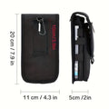 Oxford Flip-Top Phone Waist Bag with Pen Slot | Belt Pouch