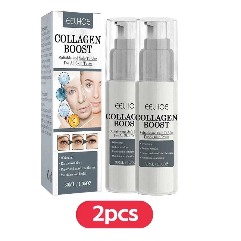 1 2 Collagen Boost Firming Essence Cream Fade Fine Lines Face