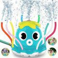 Kids Outdoor Water Sprinkler Toy | 8 Wiggle Tubes Summer Fun