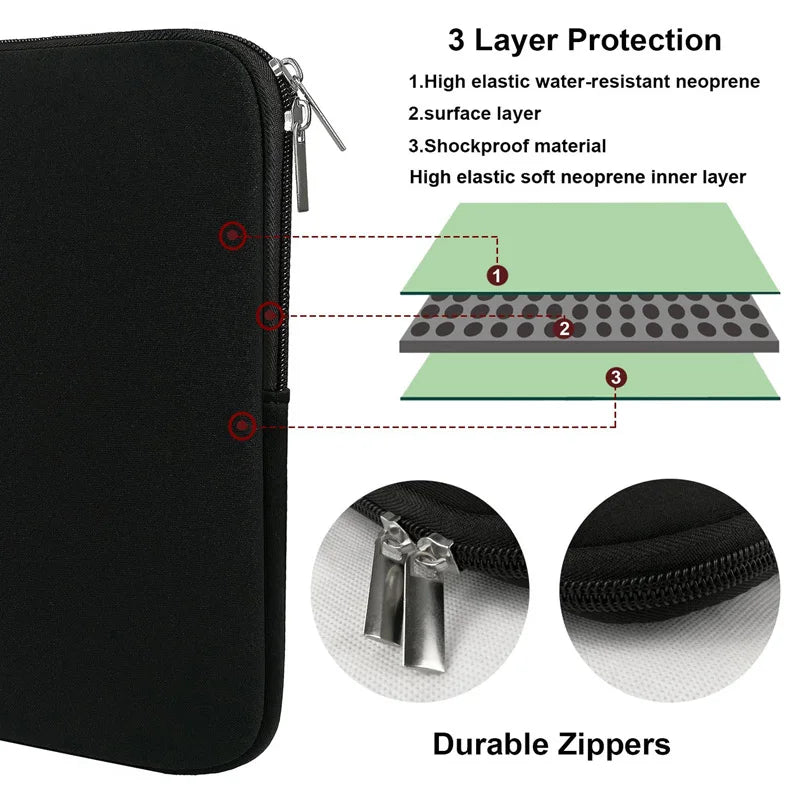 Laptop Sleeve 11–15.6 Inch | MacBook, Dell, Lenovo, Xiaomi