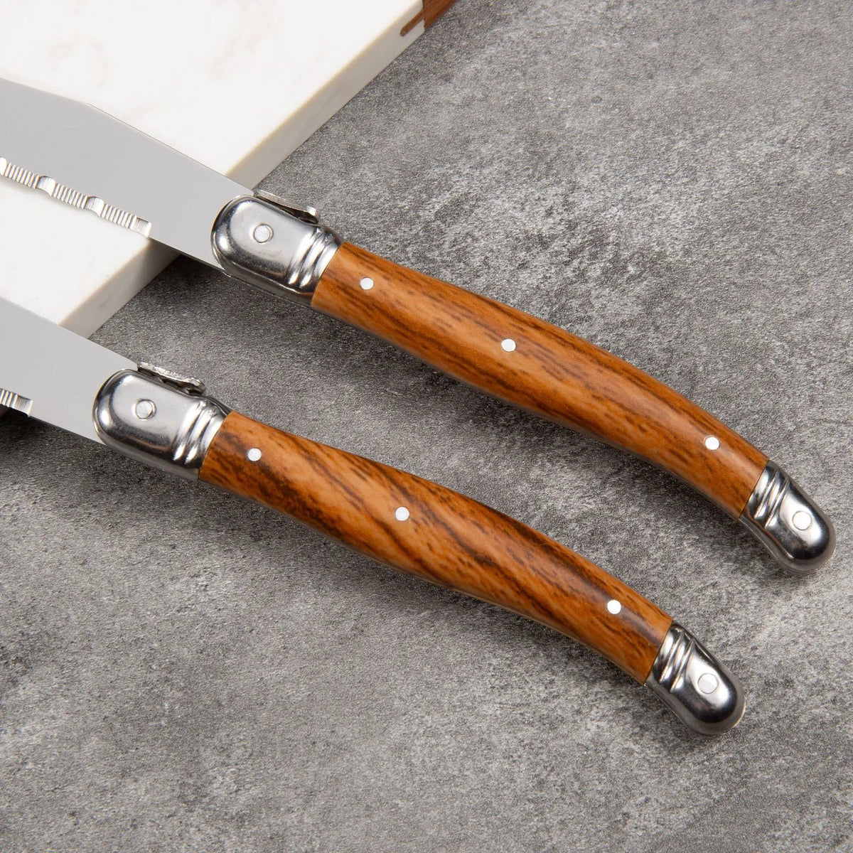 Laguiole Steak Knives & Forks Set – Stainless Steel Cutlery