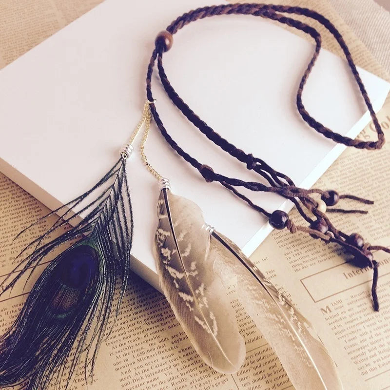 Feather Headband – Boho Festival Hairband & Headdress
