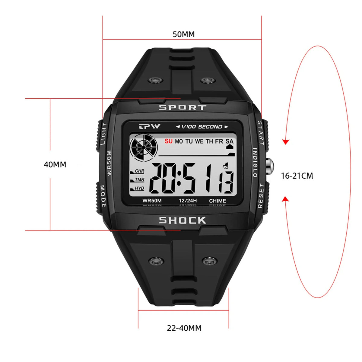 Kids Waterproof Digital Sports Watch | Alarm & Chronograph