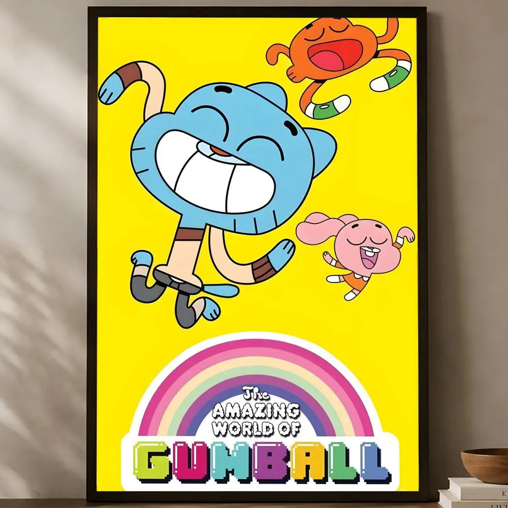 Amazing World of Gumball Self-Stick HD PVC Wall Art Poster