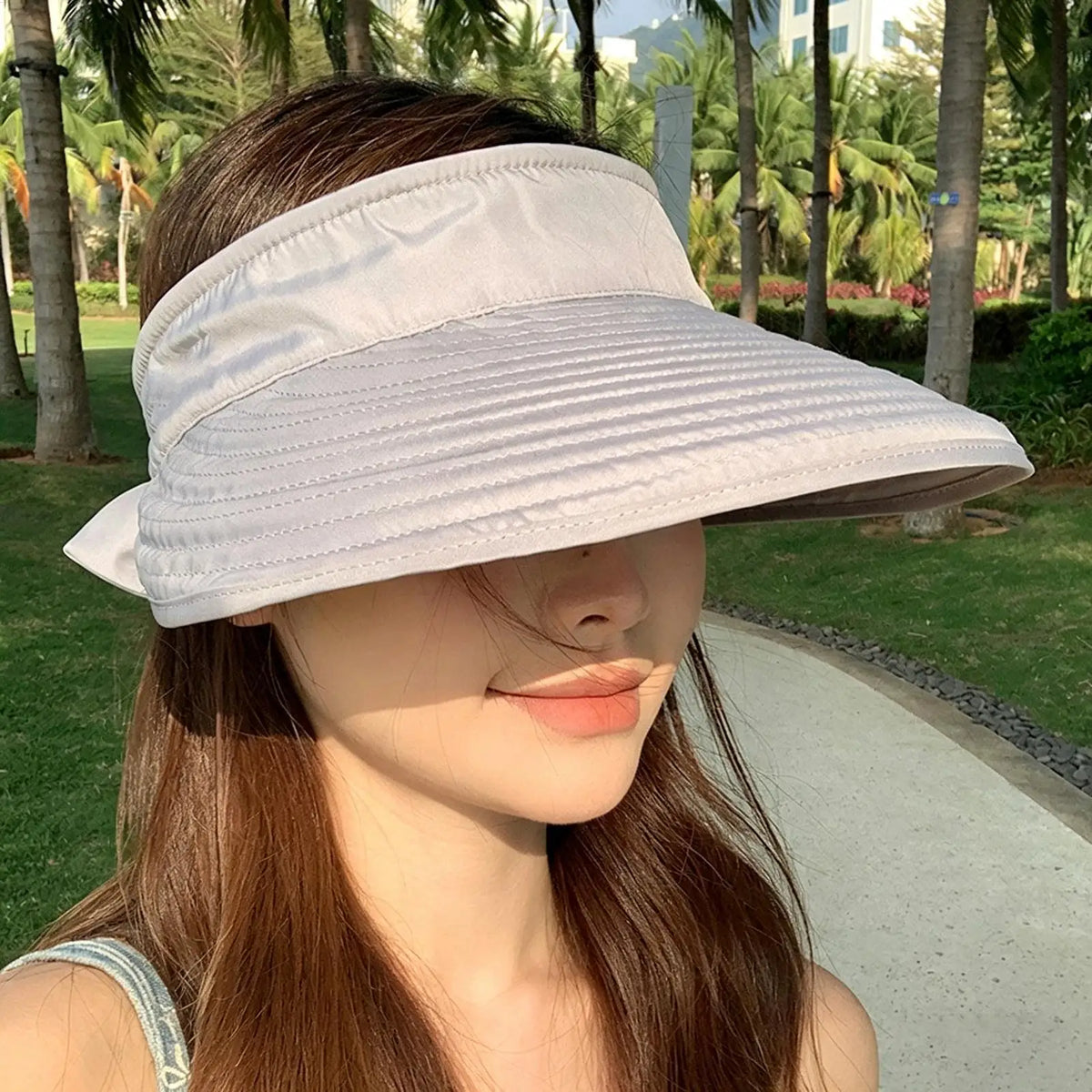 Wide Brim Foldable Sun Hat – UV Protection Visor for Women