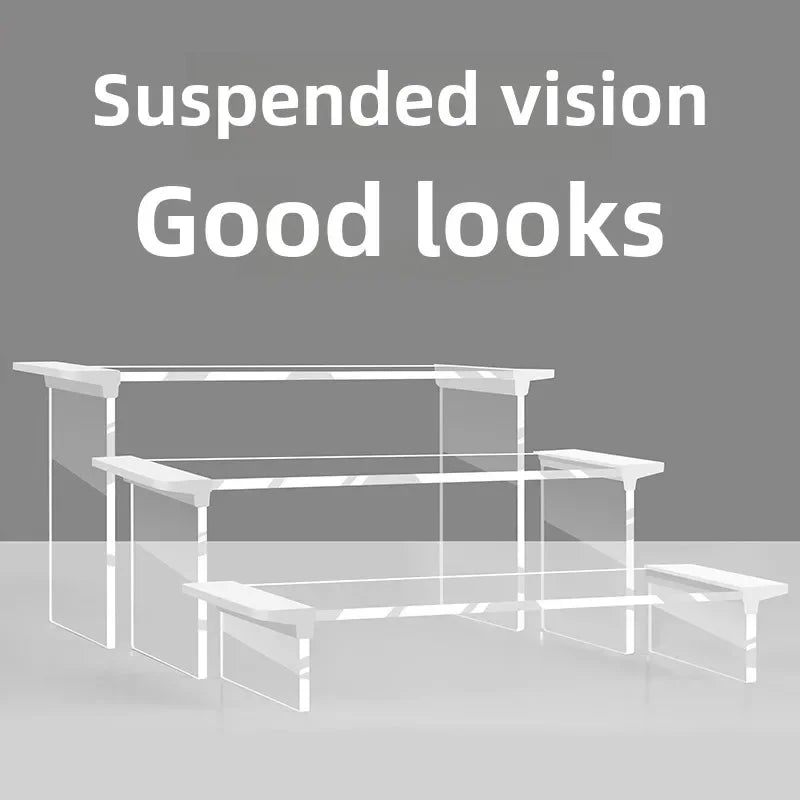 Acrylic Display Rack – Clear Figurine & Shoe Organizer Stand