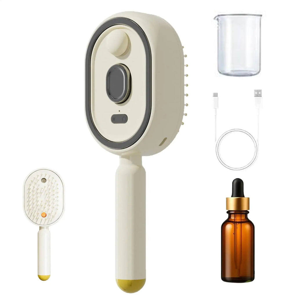 Rechargeable Steam Hair Brush – Detangling & Smoothing Comb