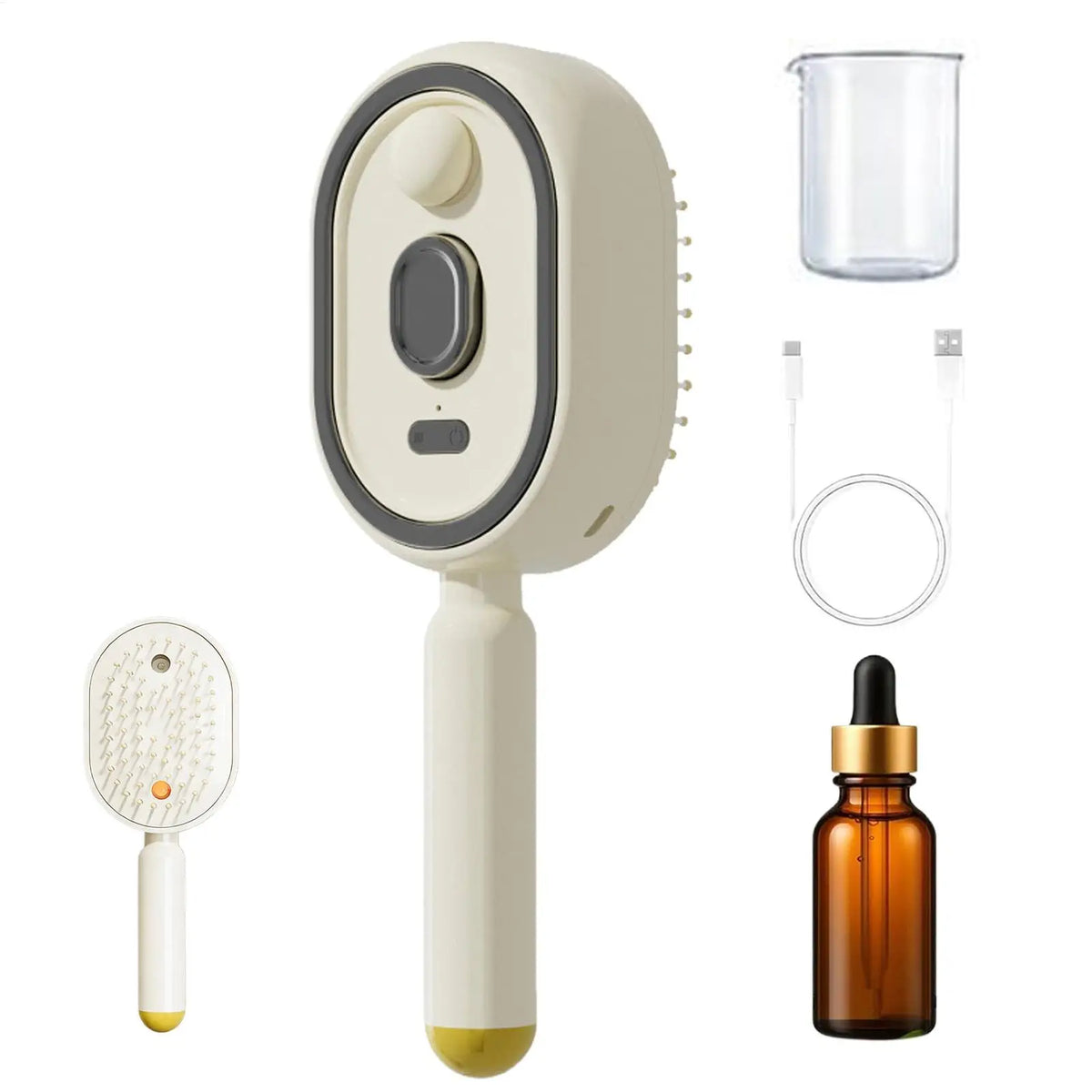 Rechargeable Steam Hair Brush – Detangling & Smoothing Comb