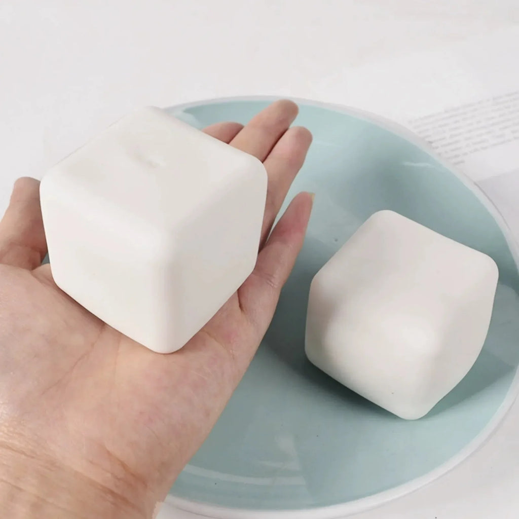 Squishy Tofu Sensory Fidget Ball – Calming Squish Toy for Kids & Adults