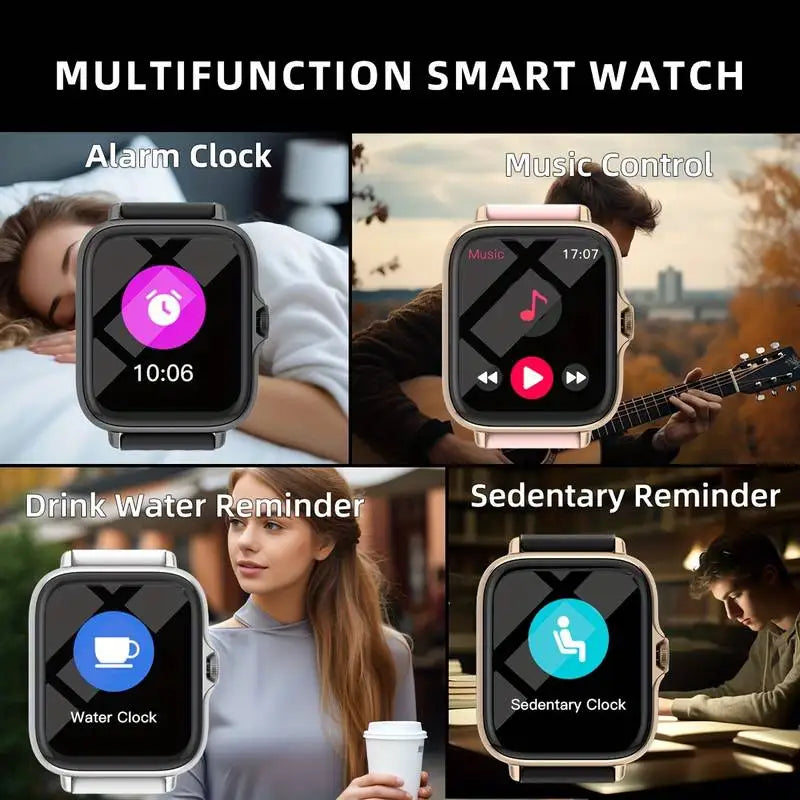 LOMAXFR Smart Watch – Wireless Calling, Multi-Sport, iOS & Android