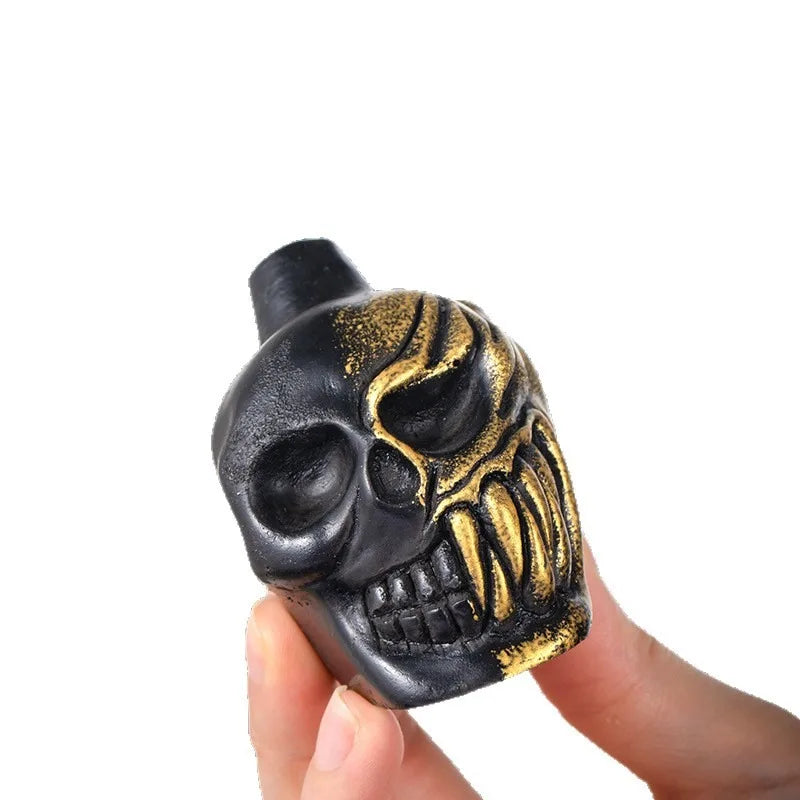 Aztec Death Whistle Party Props Resin Skull Venom Ghost