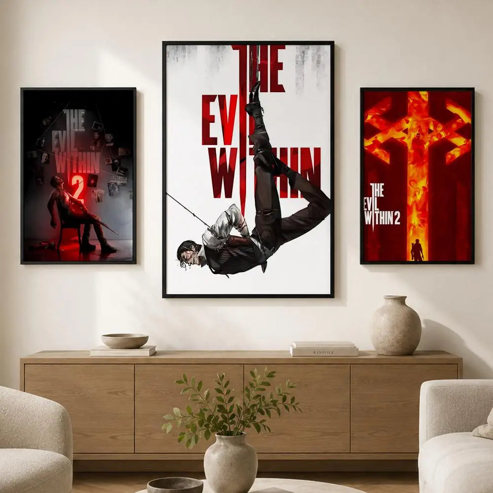 The Evil Within Poster – Self-Adhesive Waterproof Wall Art