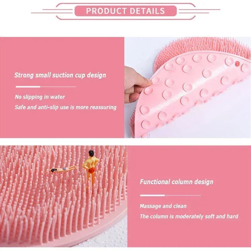 Silicone Foot Scrubber Mat – Non-Slip Shower Massage Pad