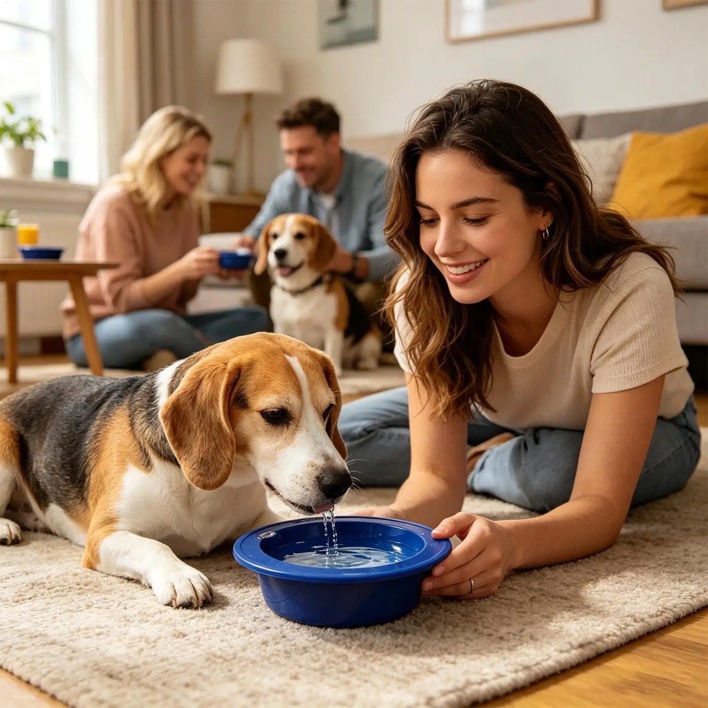 Cooling Dog Bowl – Freeze Water & Food Feeder | All Breeds